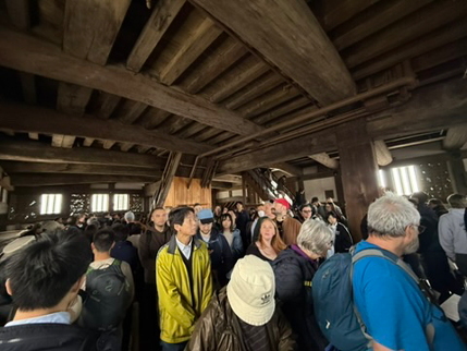 crowds at Himeji Castle, one of the things to avoid in Japan