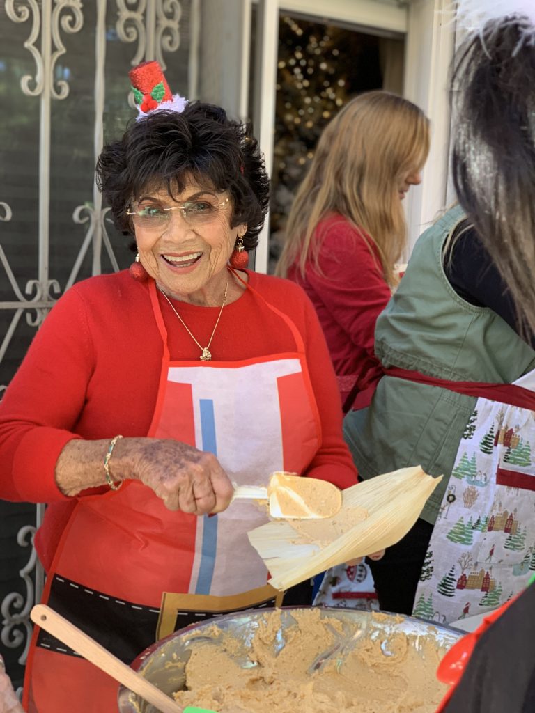 The Tamale Matriarch, my Nonnie in the prime spreader spot