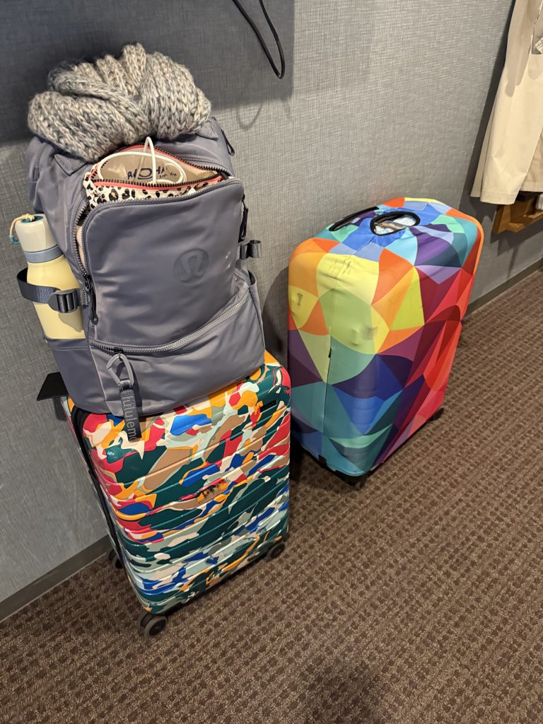 my bag packed in Japan