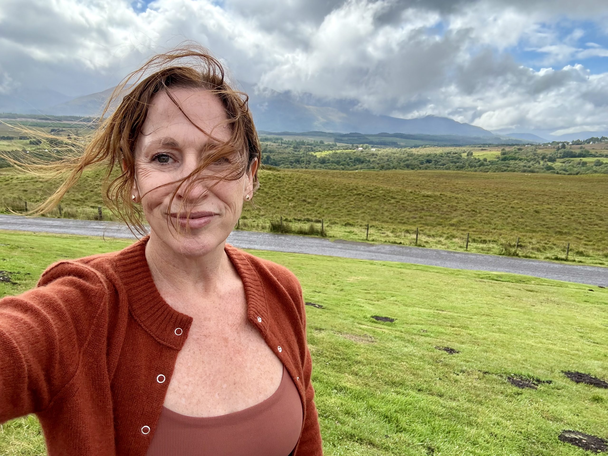 Andrea in the Scottish Highlands