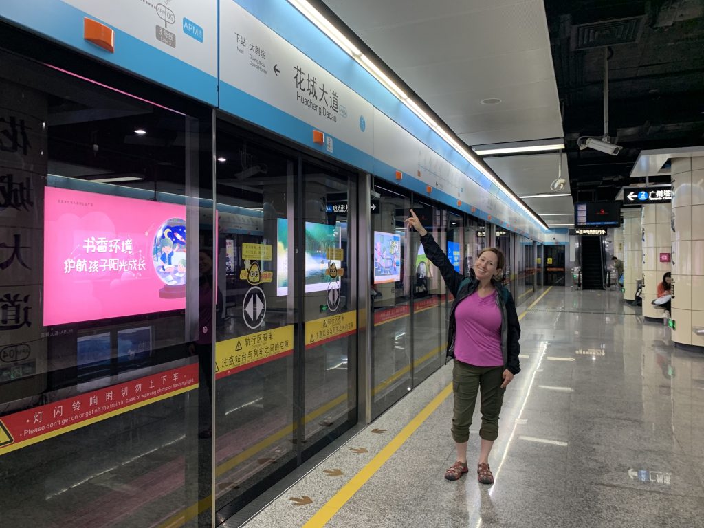 Me in China, relying on Google Maps during my trip