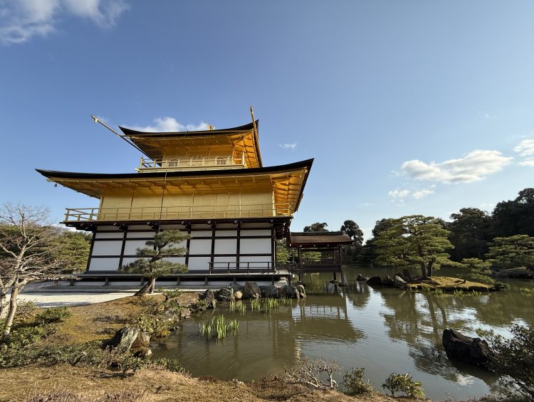 Visiting Golden Pavilion during 4 days in Kyoto