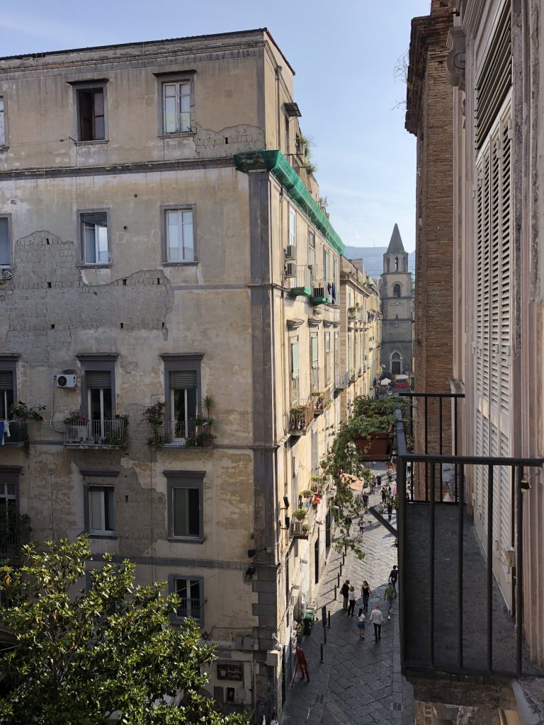 view of Naples from my Hotel room