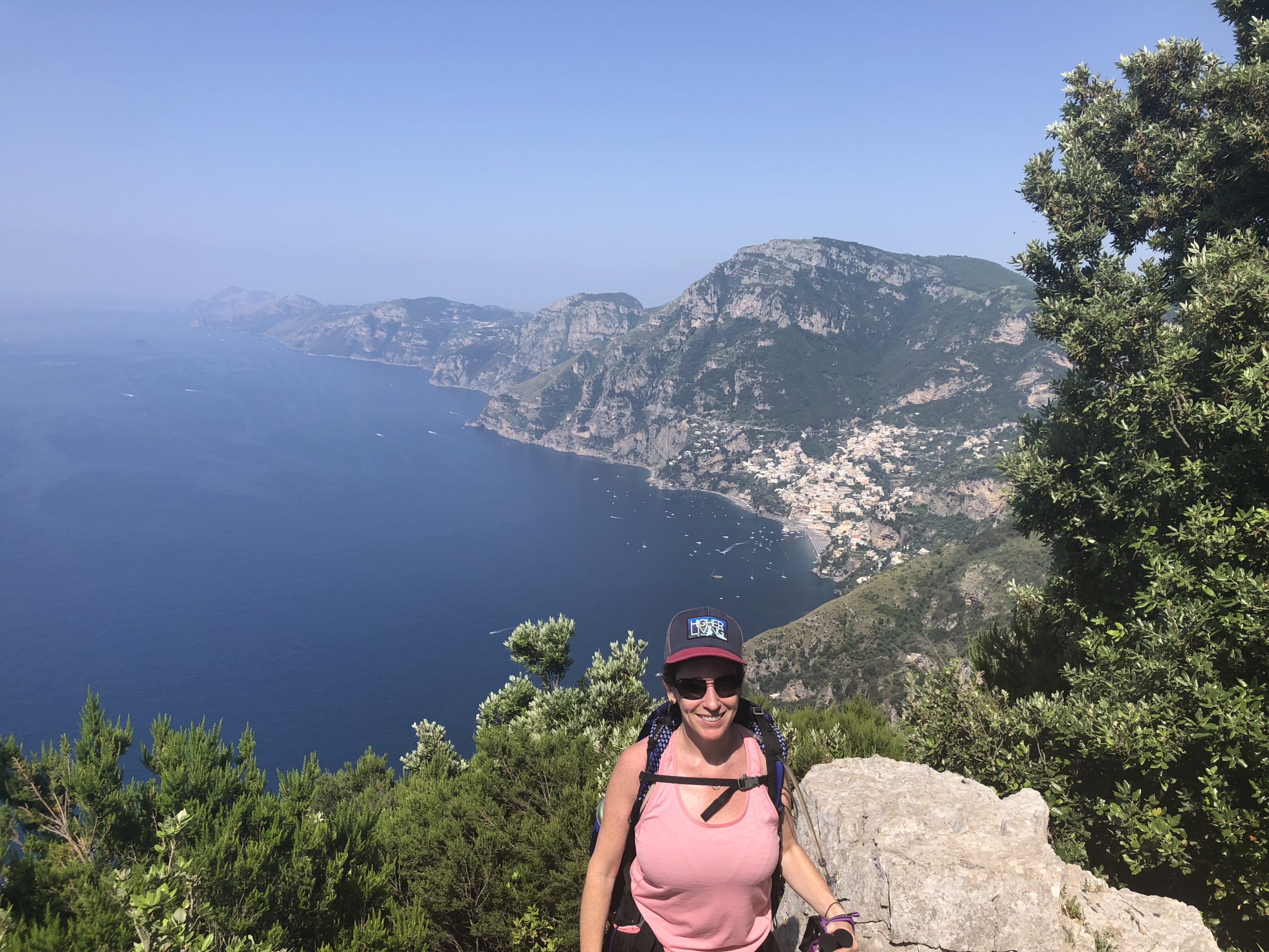 me hiking on the Amalfi Coast