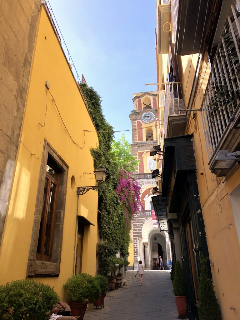 Quaint streets in Sorrento, Italy make it easy to roam for solo travelers