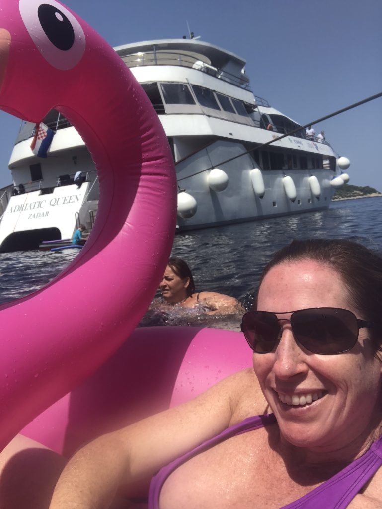 mid-sea dips were a highlight on our Croatian sailing tour 