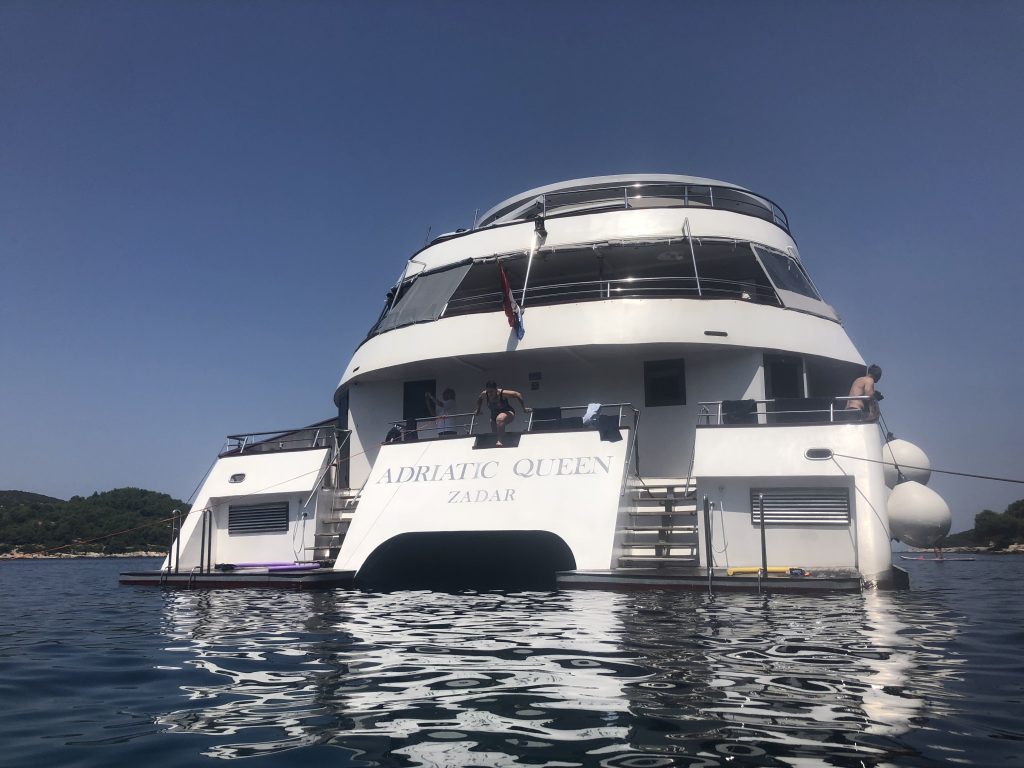 Our ship for sailing around the Croatian Islands