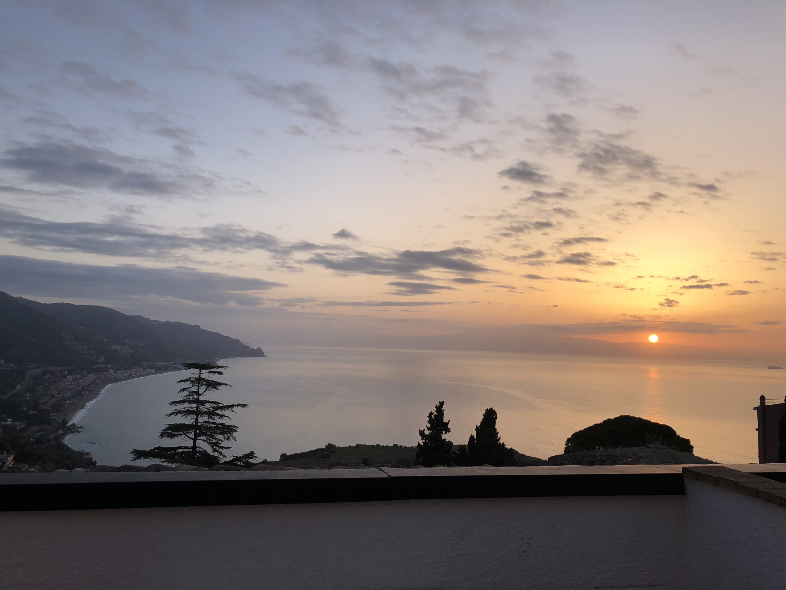 Sunrise over the Ionian Sea during a 2 week Italy itinerary