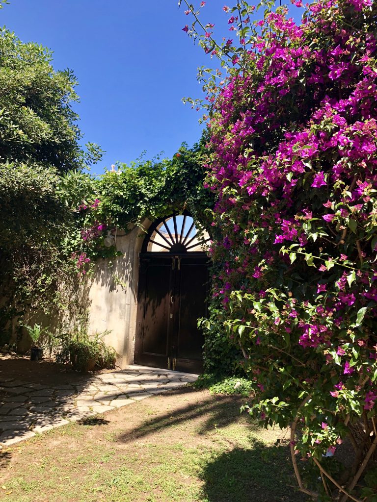 The front door to the Italian Academy where I was learning Italian in sicily is so inviting