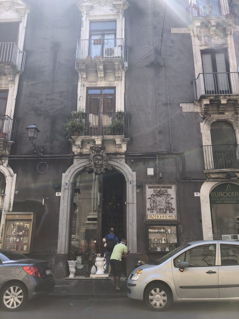 Catania streets in Sicily, not far from where I was learning Italian in Sicily