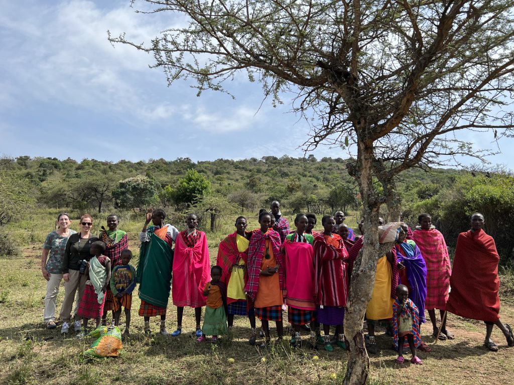 Meeting local Masai when in Tanzania