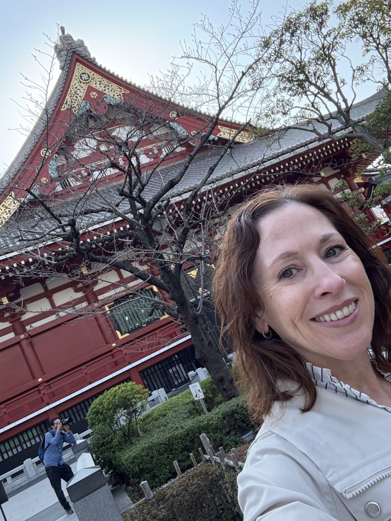 Taking in Senso-ji temple in the early mornings before the crowds in Tokyo