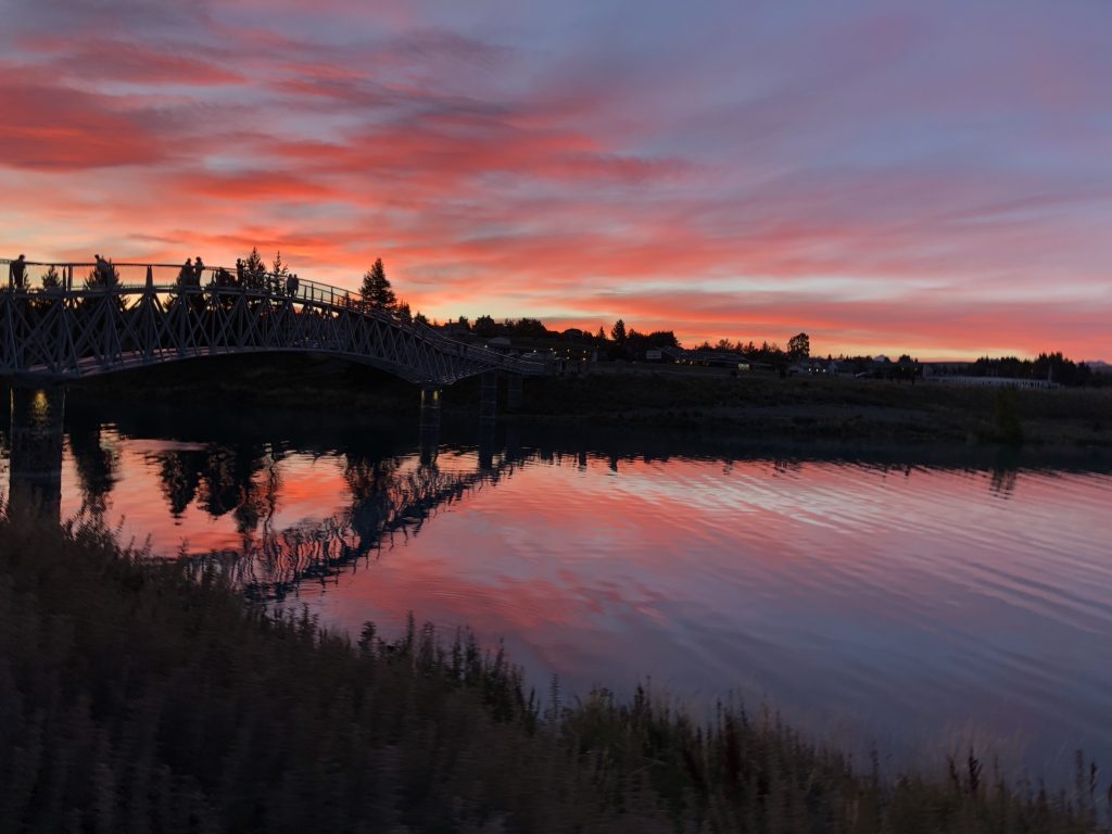 Lake Tekapo sunset set my soul on fire on the South Island