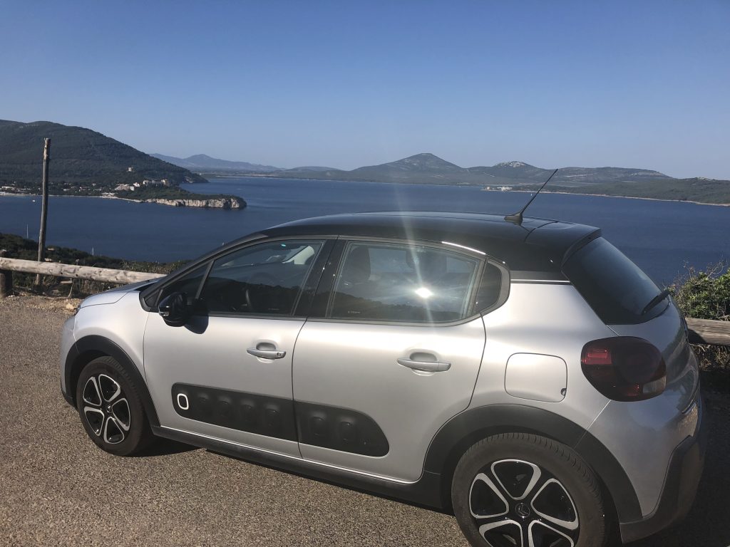 My cute little whip that got me around during 1 week in Sardinia
