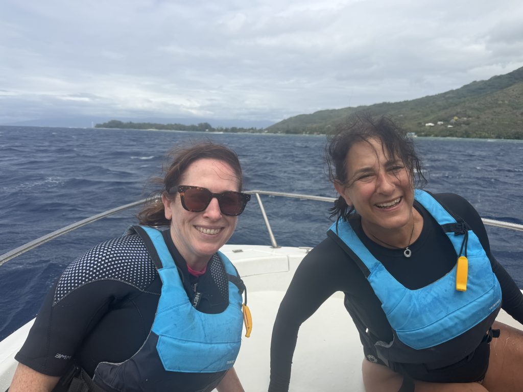 choppy waters and rough seas made us double up the wetsuit and life vest